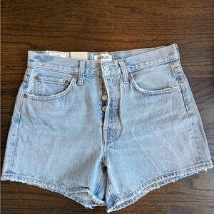 AGOLDE Women's Light Blue Denim Shorts